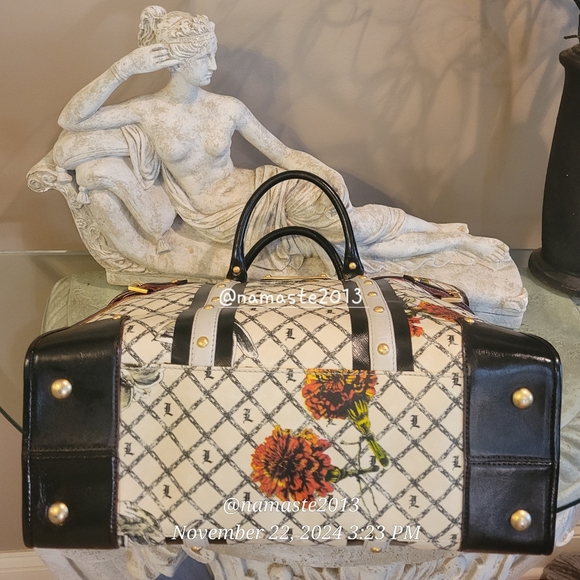 L.A.M.B. Gwen Stefani Marigold Satchel Designer Luxury Celebrity Leather #64 - Picture 9 of 16